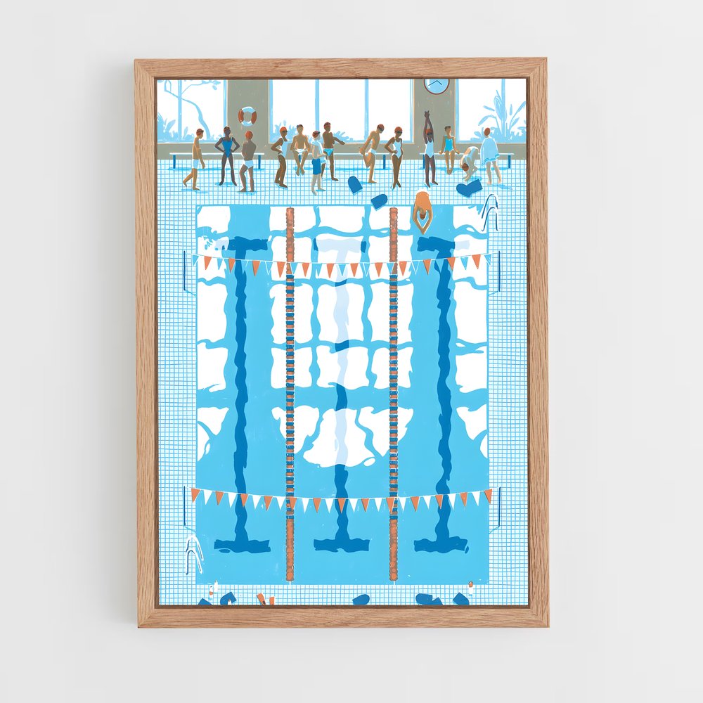 Poster Olympics artistic – affiche Natation synchronisée (vue 4)
